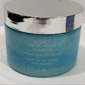 NEW Quench Micro Water Complex Miracle Body Sea Salt Scrub 13.8 oz 395mL.